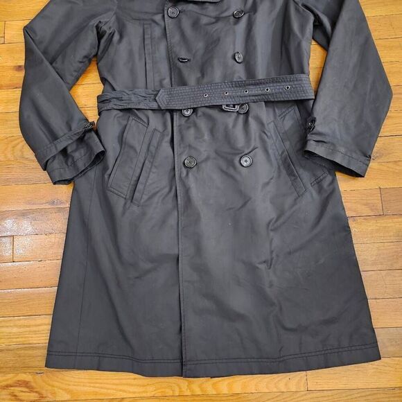 Theory Sarisa Belted Trench Coat Medium Knee Length Rain Jacket - Picture 3 of 7